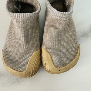Cozy Knit Kids Shoes - Beige and Tan